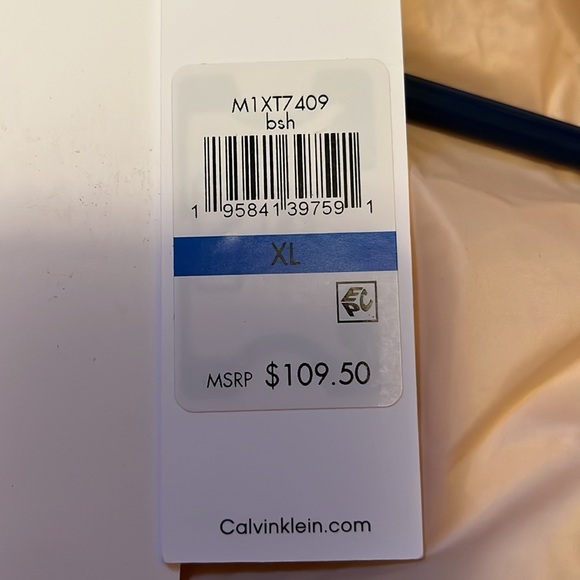 Calvin Klein Faux Fur Trim Fleece Trim Outerwear Vest - Picture 6 of 6